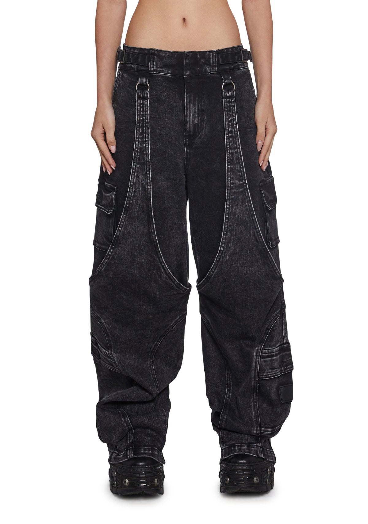 Warp Cargo Wide Leg Pants