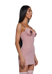 Heart of Metals Chemise Set - Pink