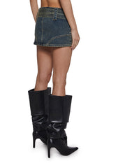 Norah Micro Skort - Denim