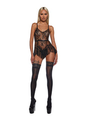 Midnight Kiss Lace Babydoll