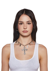 Goth Cross Necklace
