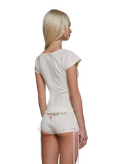 Smitten Embroidered Top