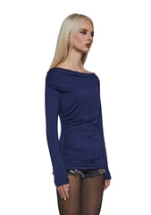Step Up Long Sleeve Top - Blue
