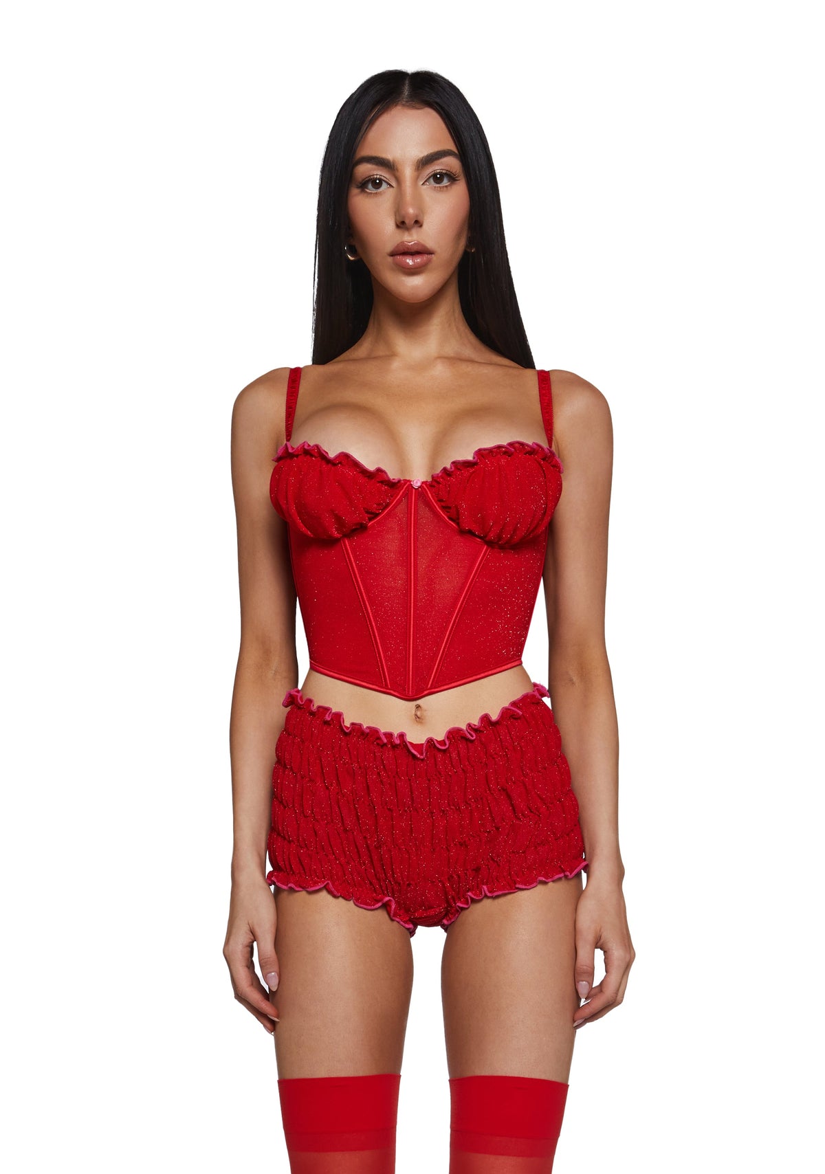 Shimmer Nights Bustier Lingerie Set