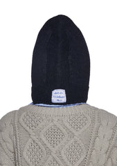 Fall Vibing Knit Hood - Black