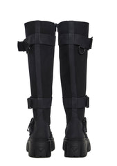 Low Traitor Knee High Boots - Black