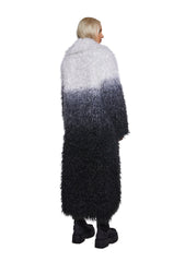 Astro Arctic Faux Fur Coat - Gray/White