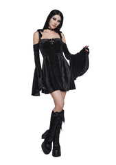 Nocturnal Elegance Mini Dress