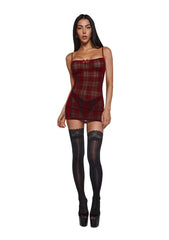 Velvet Lines Lingerie Set