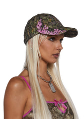 Embroidered Camo Flame Hat