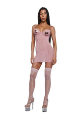 Heart of Metals Chemise Set - Pink