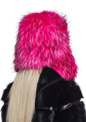 Aura Faux Fur Trapper Hat - Pink