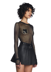 See Thru Me Fishnet Top