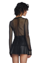 See Thru Me Fishnet Top