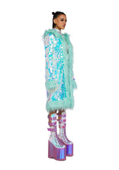 Galactic Glamgasm Sequin Coat