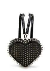 Reckless Devotion Studded Backpack - Black