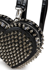 Reckless Devotion Studded Backpack - Black