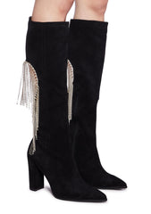 Jacqueline Heeled Boots - Black