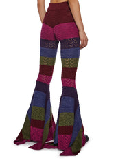Trippy Fads Crochet Pants - Striped