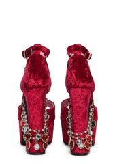 Holy Revelation Platform Heels - Ruby