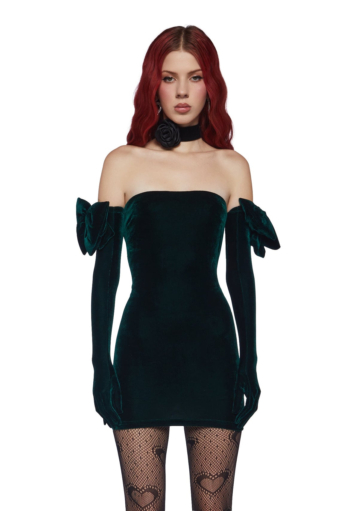 Pretty Perfection Mini Dress Set - Green