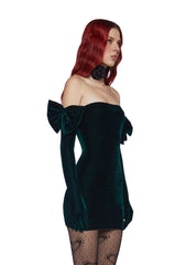 Pretty Perfection Mini Dress Set - Green