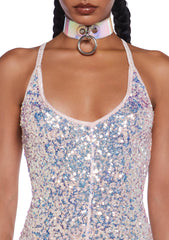 Sparkle Nights Sequin Jumpsuit- Metallic