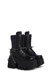 World On Edge Combat Boots