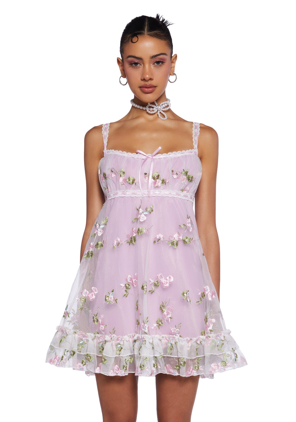 Heaven Struck Babydoll Dress - Pink