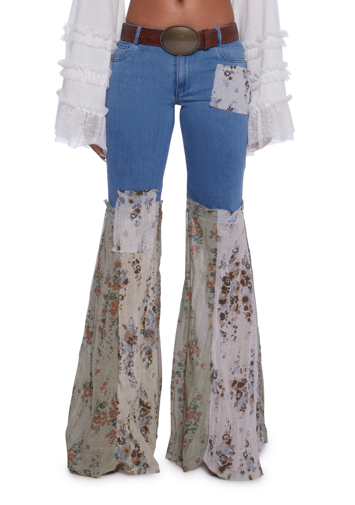 Flora Delights Denim Pants