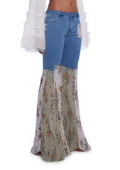 Flora Delights Denim Pants