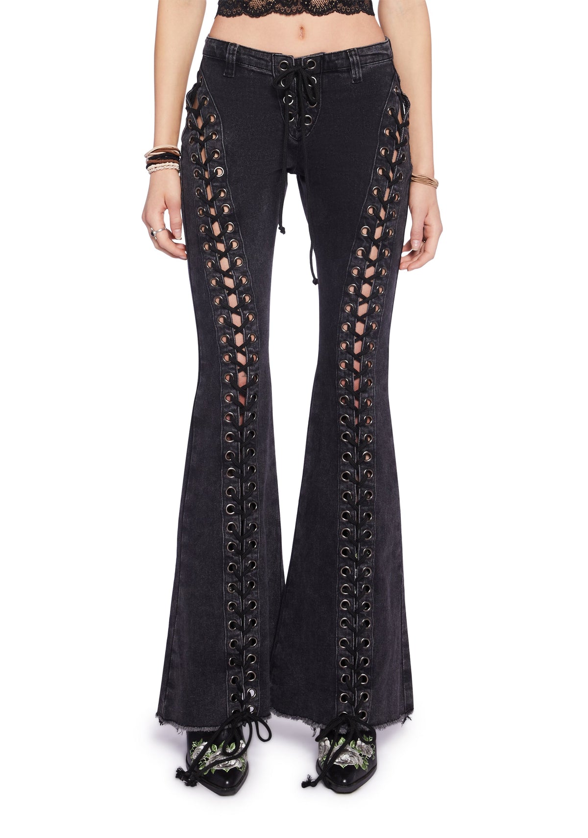 Wild Wanderer Flare Jeans - Black