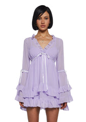 Real Divinity Mini Dress - Light Purple