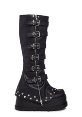 Stomp-223 Platform Knee High Boots