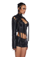 Downbeat Spiked Shrug