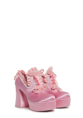 Bisou Baby Platform Heels - Pink