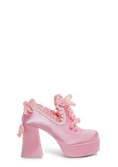 Bisou Baby Platform Heels - Pink