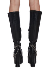 Wicked Descent Knee High Boots