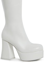Flirty Flair Go Go Boots - White