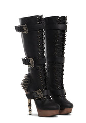 Muerto-2028 Platform Knee High Boots
