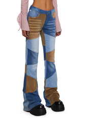 There She Goes Patchwork Jeans