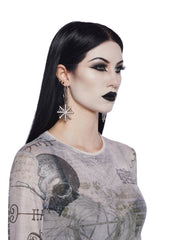 Web Of Glitz Hoop Earrings