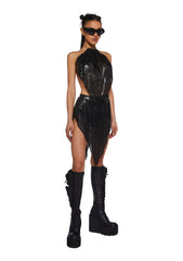 Futurism Flash Halter Top