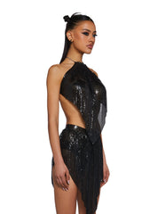 Futurism Flash Halter Top