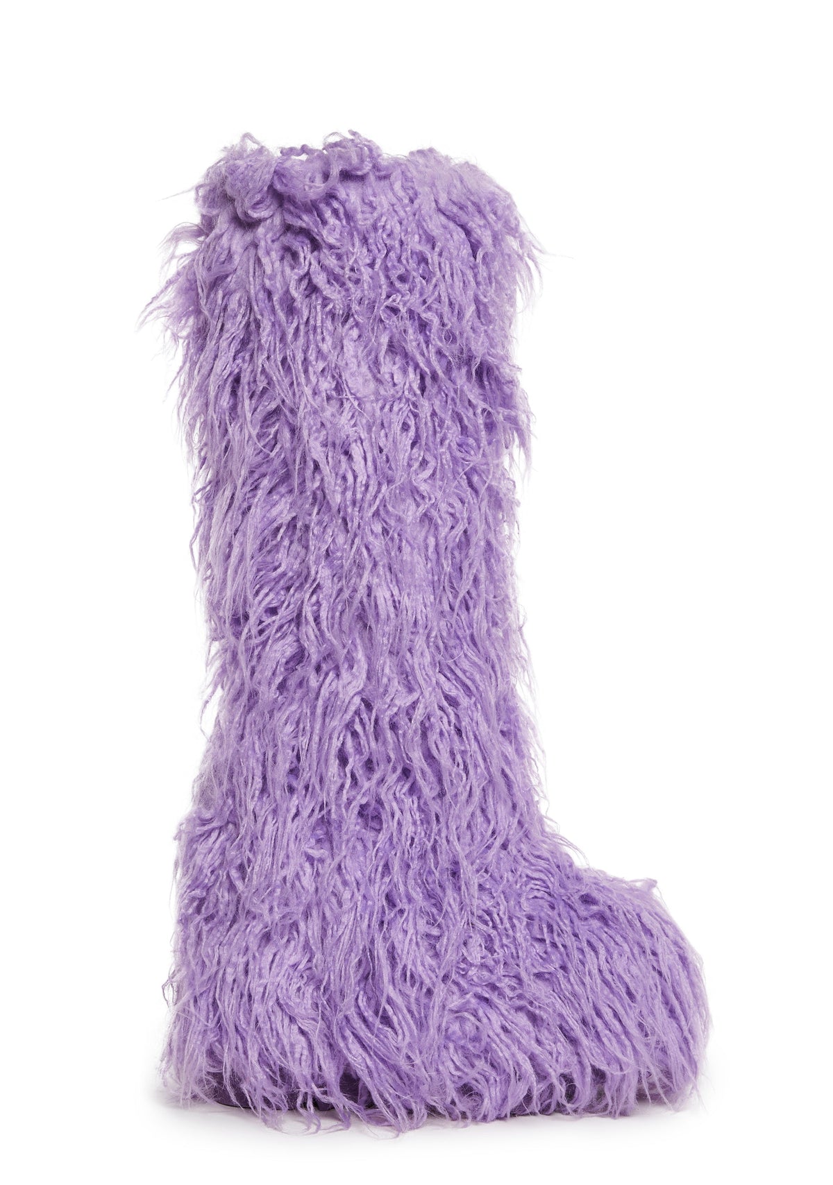 Liquid Rhythm Faux Fur Boots - Purple