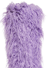 Liquid Rhythm Faux Fur Boots - Purple