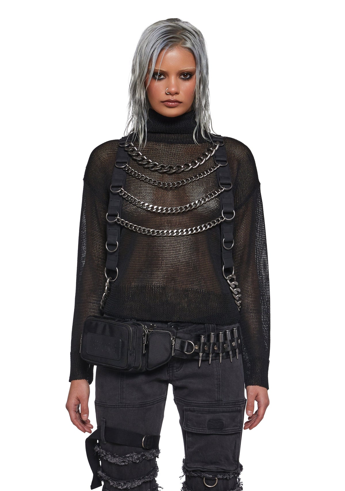 Warp Chain Harness Sweater