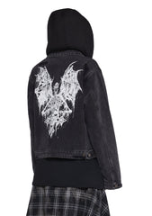 Fatal Hour Hooded Denim Jacket