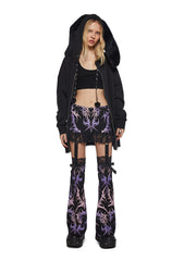 Virtually Lovesick Mini Skirt With Leg Warmers