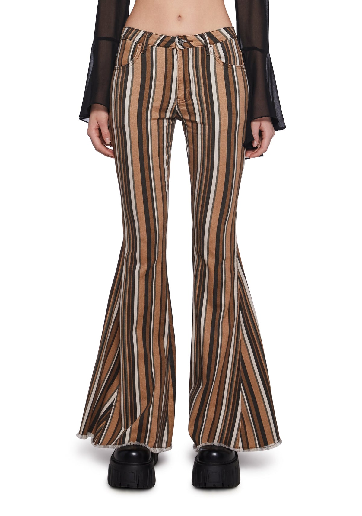 Vinyl Vibes Pinstripe Trousers